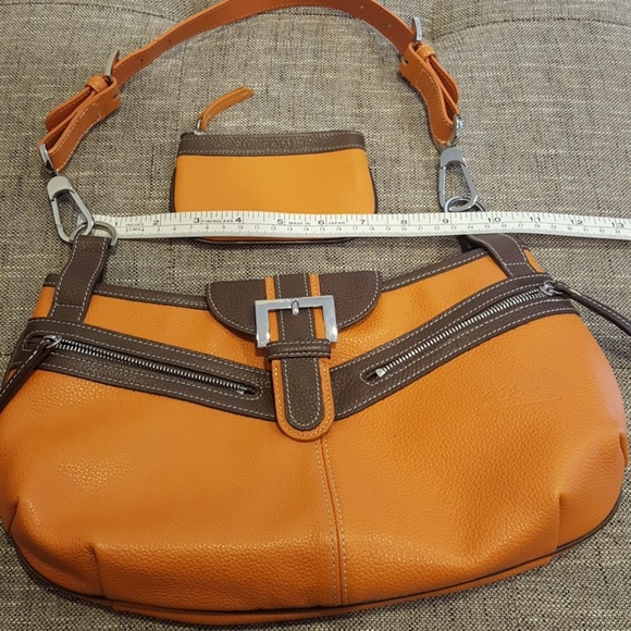 Longchamp Orange Purse - Picture 2 of 4